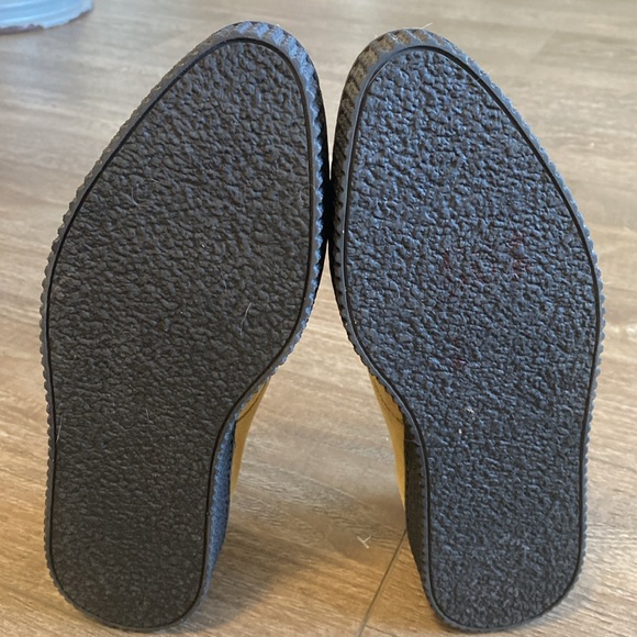 Re/Done 70s Creeper Shoes Tan Low Platform w Monk Strap Buckle in Cuoio Suede 39 - Picture 6 of 8